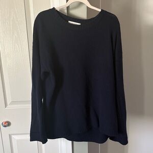 La Ligne Navy Crew Neck Cashmere Sweater